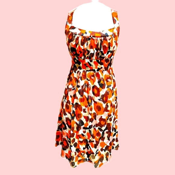 Donna Ricco Red & Pink Floral Sleeveless Dress Size 10 - Picture 2 of 7